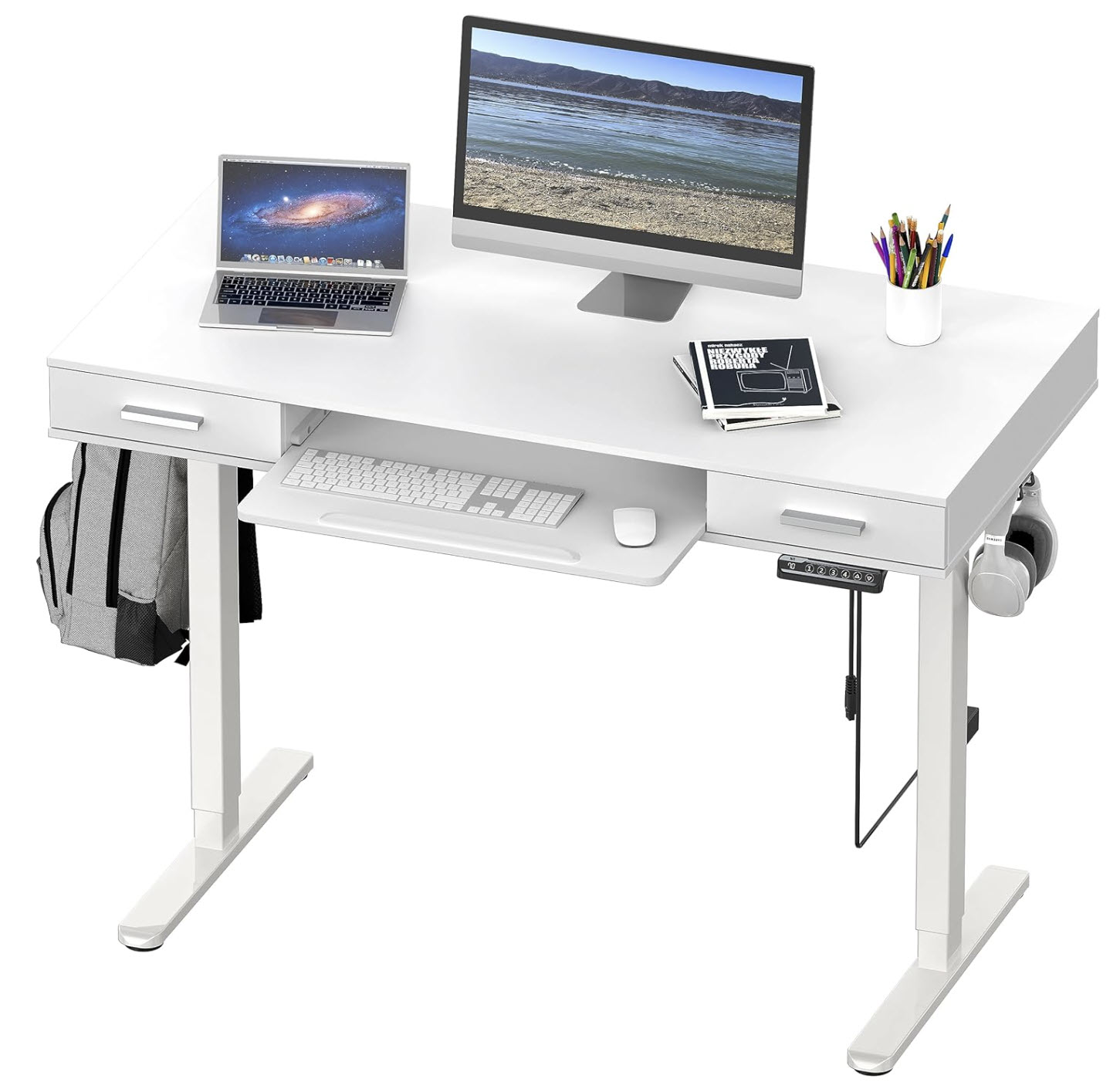 SHW Electric Adjustable Desk